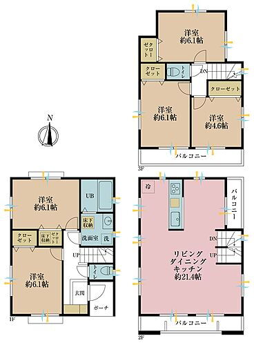 東京都足立区梅島３丁目 6180万円 5LDK