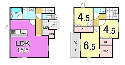 東谷山７丁目　新築戸建 【間取り】3LDK+WIC