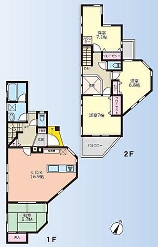 埼玉県越谷市大字下間久里 中古住宅