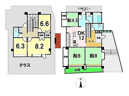 首里山川町３丁目　中古戸建て 間取りです!!