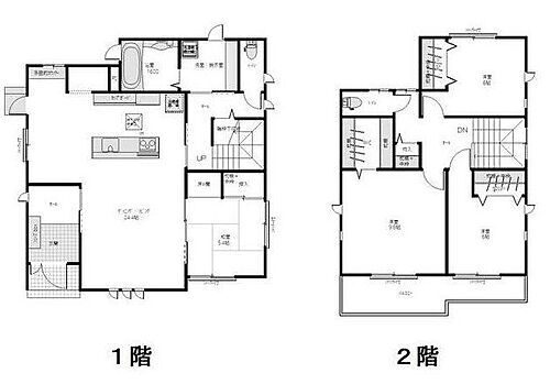 浜名区善地 リビングは約24.4帖の4LDKです！