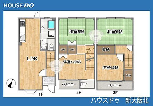 大阪府大阪市東淀川区西淡路３丁目 中古住宅