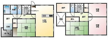 売中古戸建　葵区瀬名一丁目 それぞれの部屋が広く使いやすいです