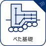 【べた基礎】)強度が高く耐震性も優れ、またシロアリ対策としても効果が期待できます。