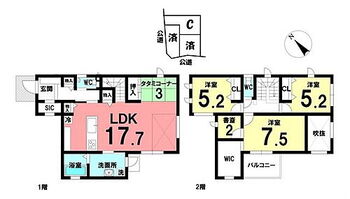 新築戸建　西尾市下矢田町岐路　全３区画　Ｃ棟