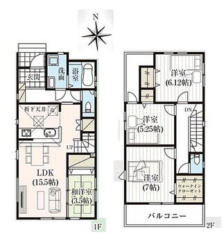 川越市氷川町３期　全１棟 間取り