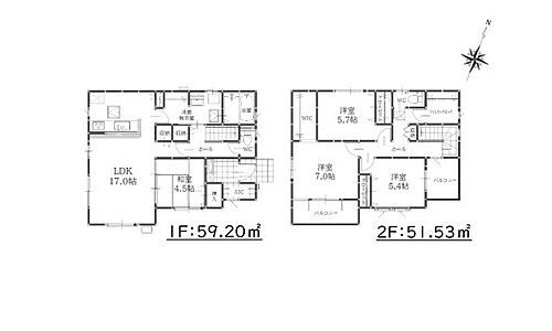 熊本市南区出仲間４丁目第１－１棟（１号棟） 全居室収納付きで便利です。