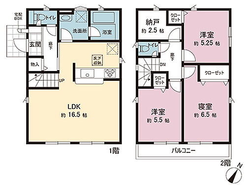 横須賀市武１丁目　新築戸建　１号棟 間取図です。図面と異なる場合は現況を優先させていただきます。