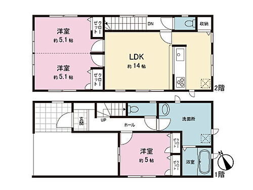 千葉市中央区矢作町　新築戸建 間取図です。図面と異なる場合は現況を優先させていただきます。