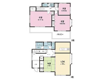 神谷６丁目　中古 間取り図です。