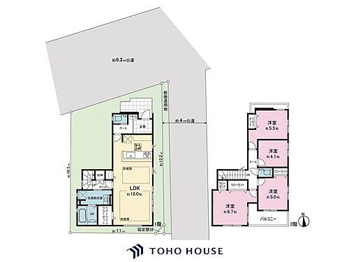 市川市東菅野６期　１号棟 建売住宅には珍しい、リビングにウォークインクローゼットがついております。2階の居室は4部屋準備しており、大家族にも対応が可能な間取りとなっております。是非一度ご見学を！