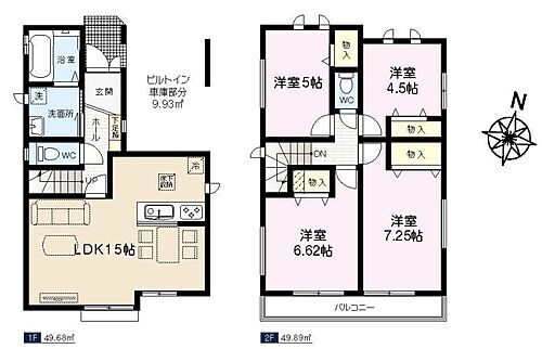 埼玉県富士見市鶴瀬東2丁目 鶴瀬駅 新築一戸建て 物件詳細