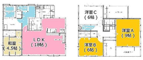 西区今津６期　３号棟 LDK18帖の4LDK・駐車3台・主寝室には3帖分の大きさのWIC付き