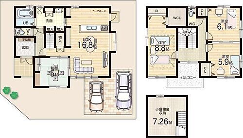 滋賀県守山市川田町 4510万円 4LDK