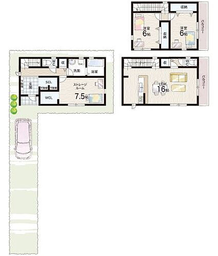 大阪府大阪市住之江区粉浜西３丁目 3380万円 2SLDK