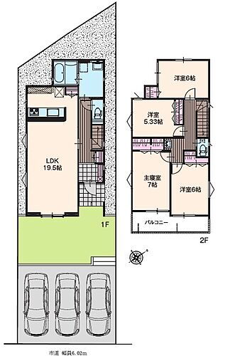 熊谷市玉井　新築戸建　いろどりアイタウン　０１号棟 全居室二面採光で明るいです！