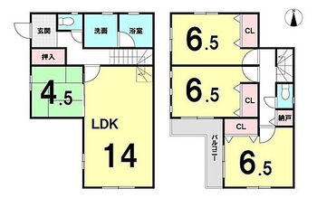 中之島　中古戸建　２階４ＬＤＫ