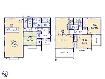 入間市東町３丁目　　新築住宅全１４棟　３号棟 間取図