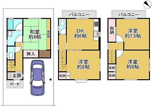 大阪府堺市西区浜寺石津町中３丁 中古住宅