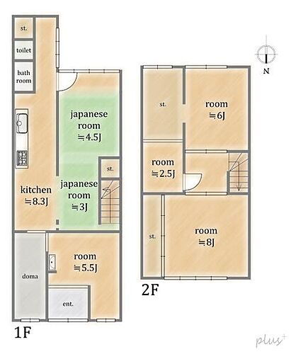 京都府京都市中京区聚楽廻松下町 中古住宅