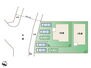 宮崎市恒久南５期ー２　新築戸建 【区画図】駐車スペース3台可能！（車種によります）