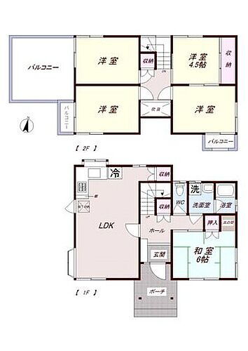 三島市徳倉三丁目中古住宅 間取図