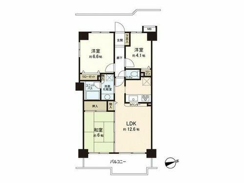 セラード新狭山 4階 3LDK 物件詳細