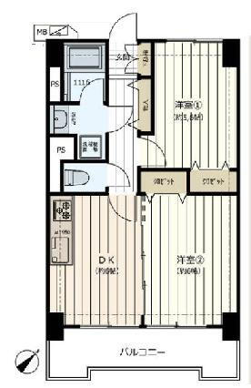 上十条ダイヤモンドマンション 11階 2DK 物件詳細