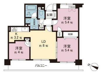 横浜蒔田パーク・ホームズ 間取図