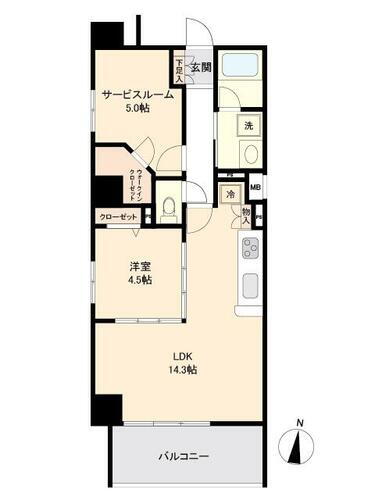 プレディアンスフォート湘南平塚リコット 9階 1SLDK 物件詳細