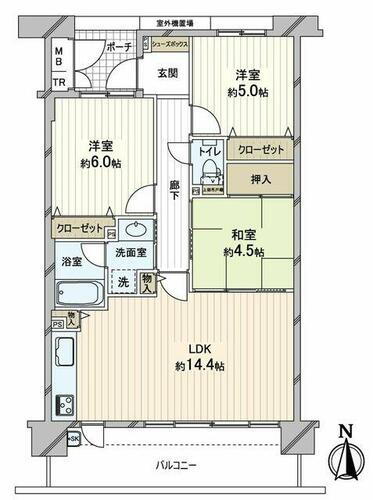 ディアステージ西宮ブライタス 間取図