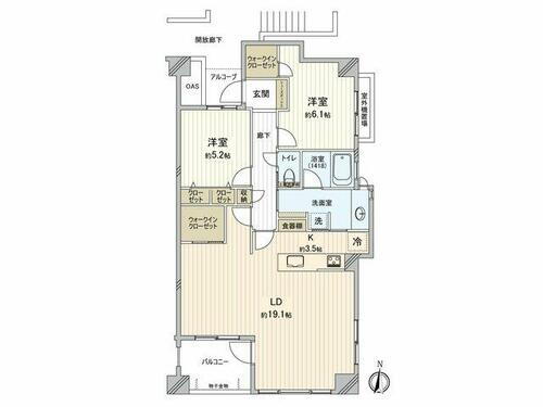 ダイアパレス国分寺鷹の台ＩＩ 間取図