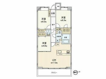 ザ・パークハウス府中南 間取図