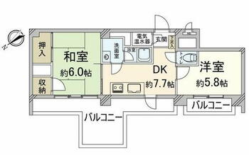 タウンハイツ嵐山 間取図