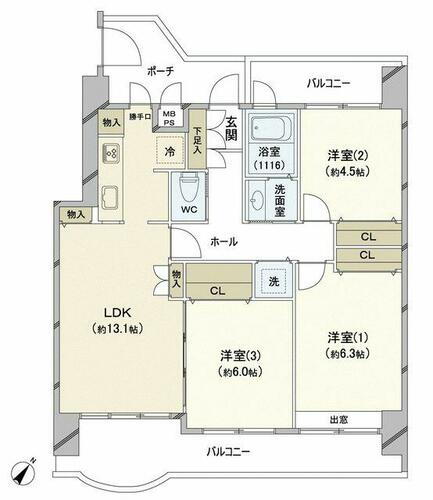 ザ・ステイツ朝霞台フォレストヒルズ 間取図