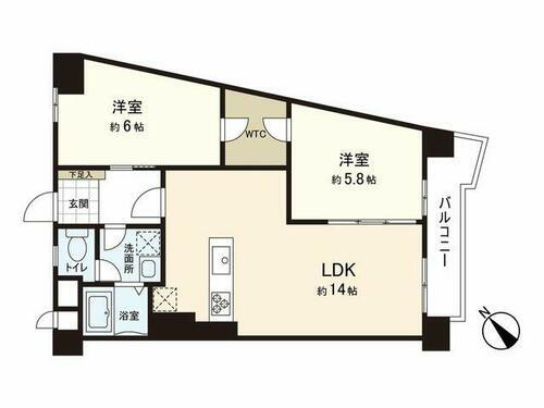 豊島園パークマンション 11階 2LDK 物件詳細