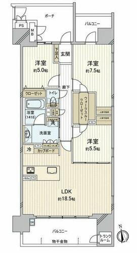 ダイアパレス桑名駅前ＩＩ 3階 3LDK 物件詳細