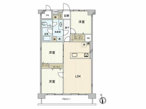 セントラルグリーンハイツ 5階 3LDK 物件詳細