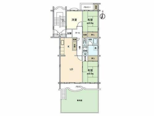 吾妻南住宅　２０号棟 1階 3LDK 物件詳細