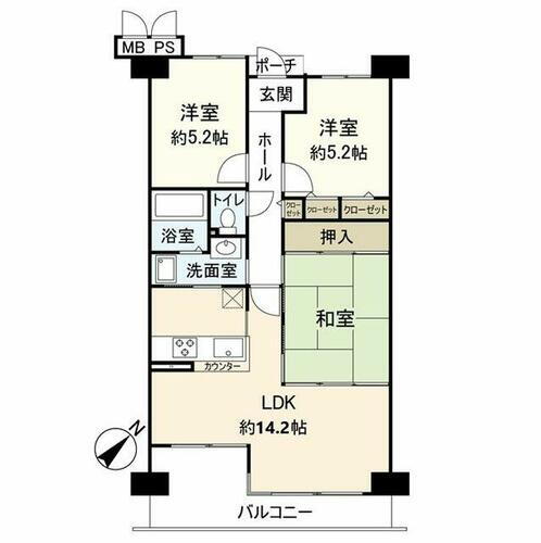 ラヴェニール宝塚中山台プルミエ 14階 3LDK 物件詳細