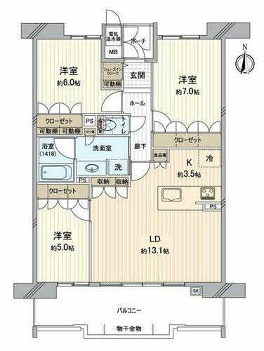 モアグレース今伊勢駅前ＩＩＩ 4階 3LDK 物件詳細