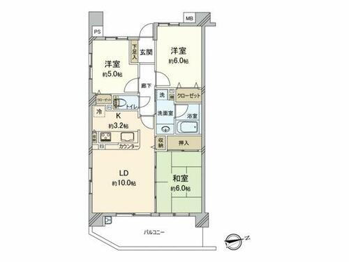 武里ダイヤモンドマンション 2階 3LDK 物件詳細