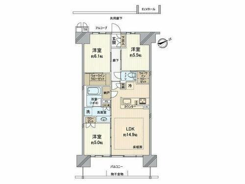 クラッシィハウス京都六地蔵　ブライトテラス 9階 3LDK 物件詳細