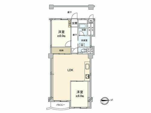 松栄上落合マンション 4階 2LDK 物件詳細