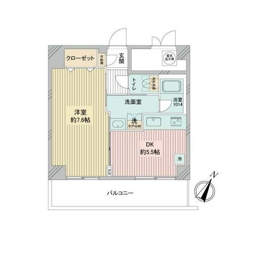 中野弥生町スカイハイツ 5階 1DK 物件詳細