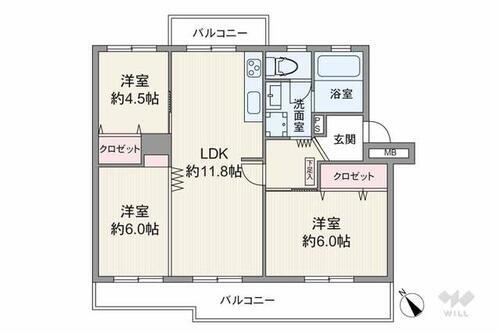 陽和台第３住宅１４号棟 4階 3LDK 物件詳細