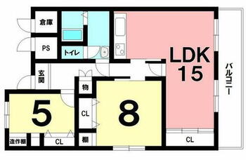 コープ野村二軒茶屋 ２ＬＤＫ、リフォーム済み、南西向きのバルコニー【専有面積７４．０９m2】