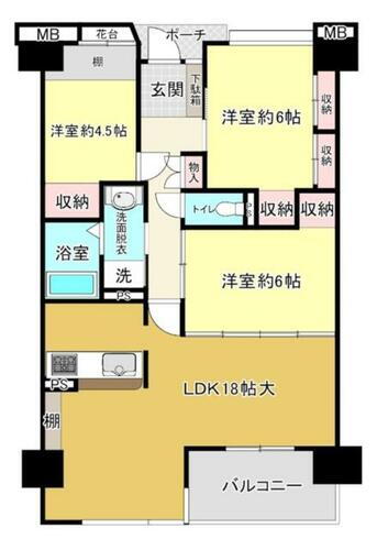 カラトコア 11階 3LDK 物件詳細