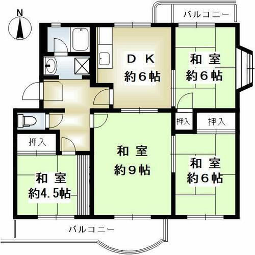 兵庫県神戸市須磨区西落合７丁目 4階 4DK 物件詳細