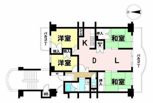 山王住宅Ｎ棟 12階 4LDK 物件詳細